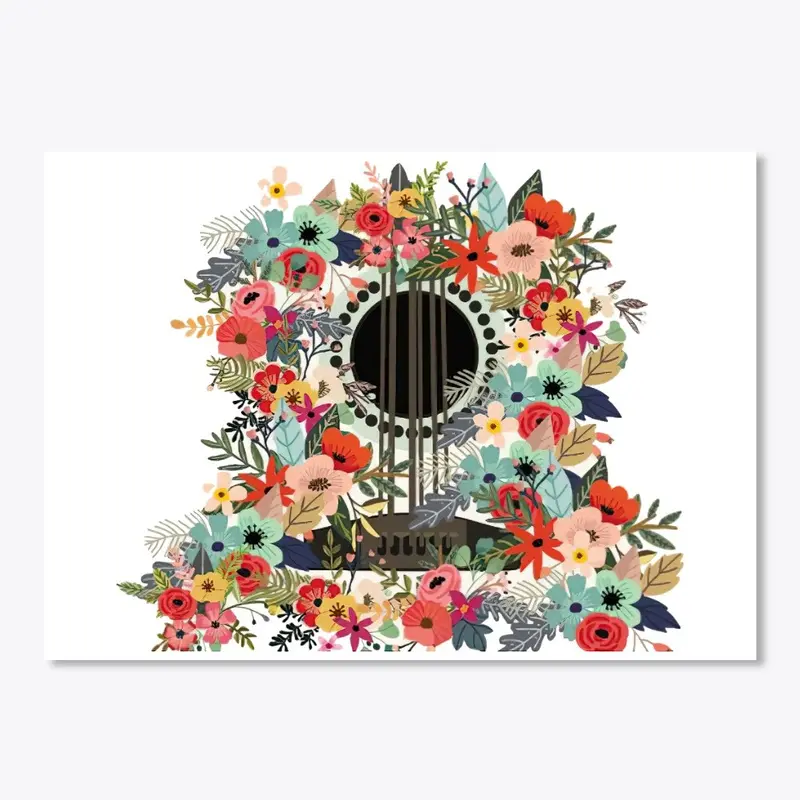 Guitar flowers