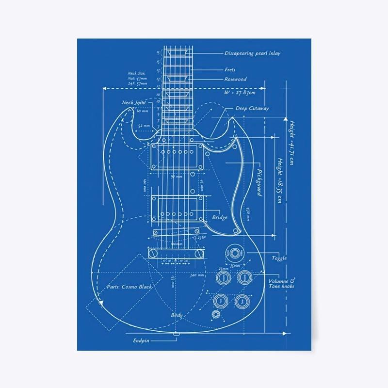 Plano guitarra eléctrica